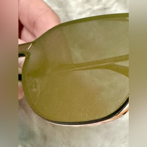 PRIVÉ REVAUX Gold Mirrored Sunglasses​ - Picture 7 of 11